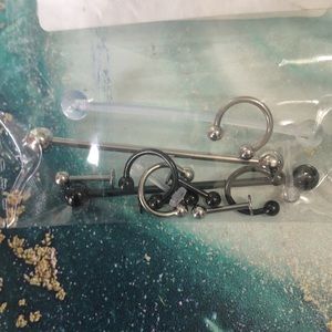 Body piercing jewelry.